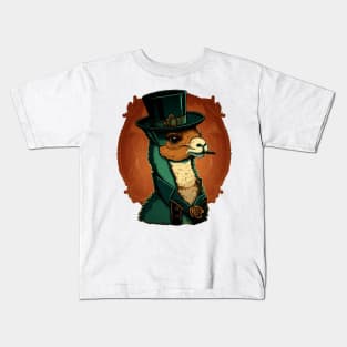 Alpaca With Top Hat Kids T-Shirt